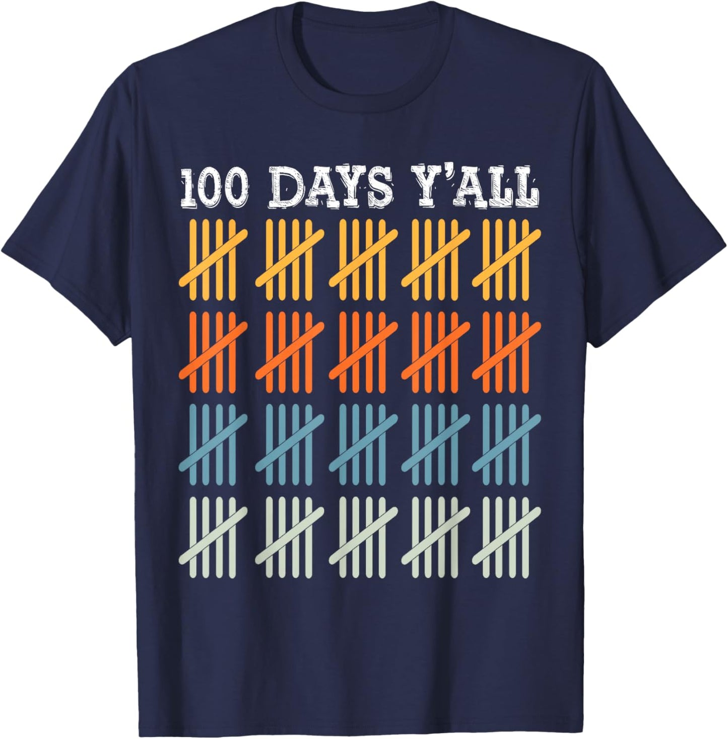100 Days of School Kids 100th Day of School T-Shirt - T-Shirt | Navy