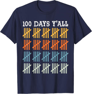 100 Days of School Kids 100th Day of School T-Shirt - T-Shirt | Navy