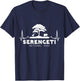 Serengeti National Park Tanzania Africa Safari Big five T-Shirt - T-Shirt | Navy