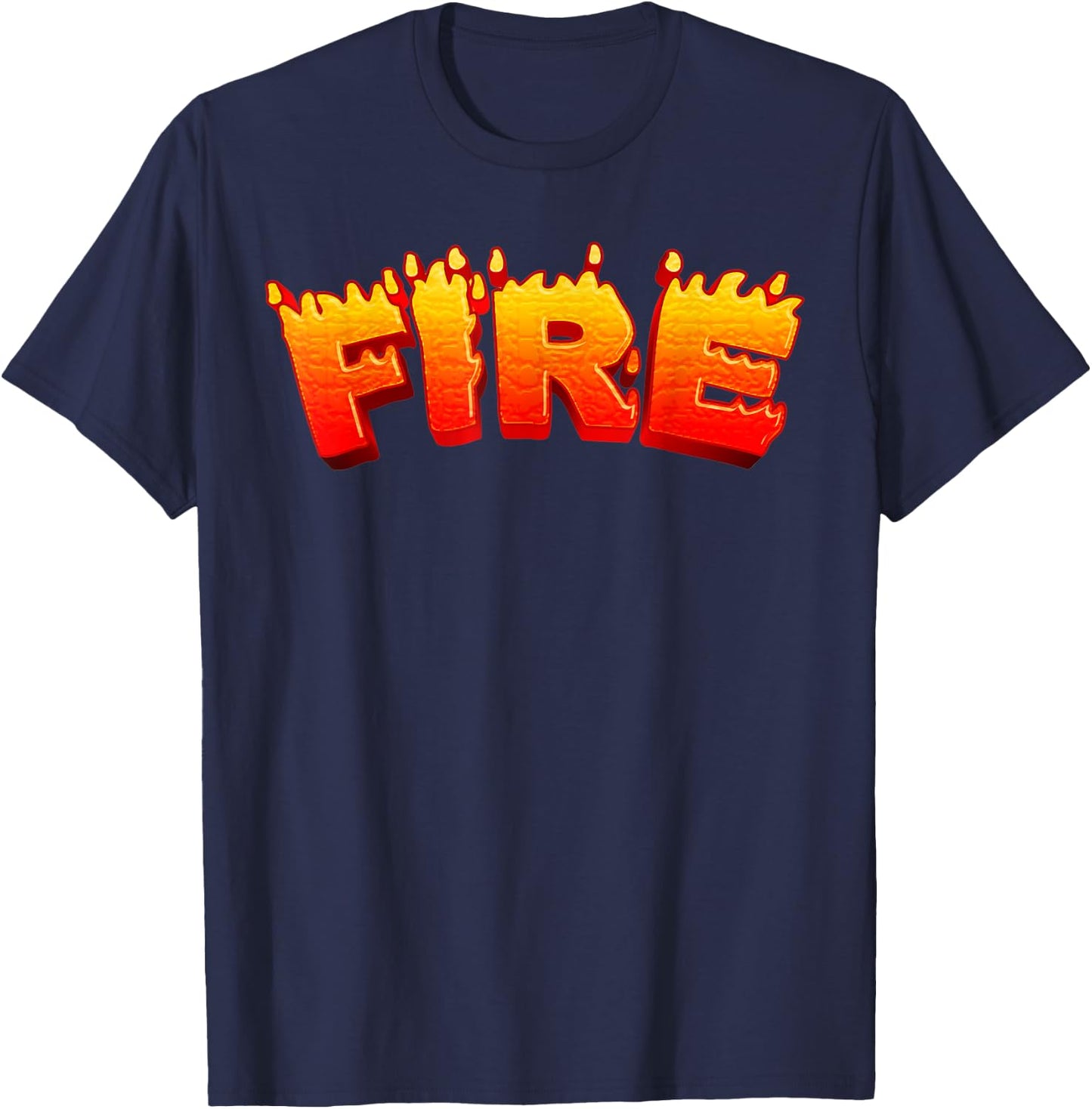 FIRE Funny Halloween Party Costume T-Shirt - T-Shirt | Navy