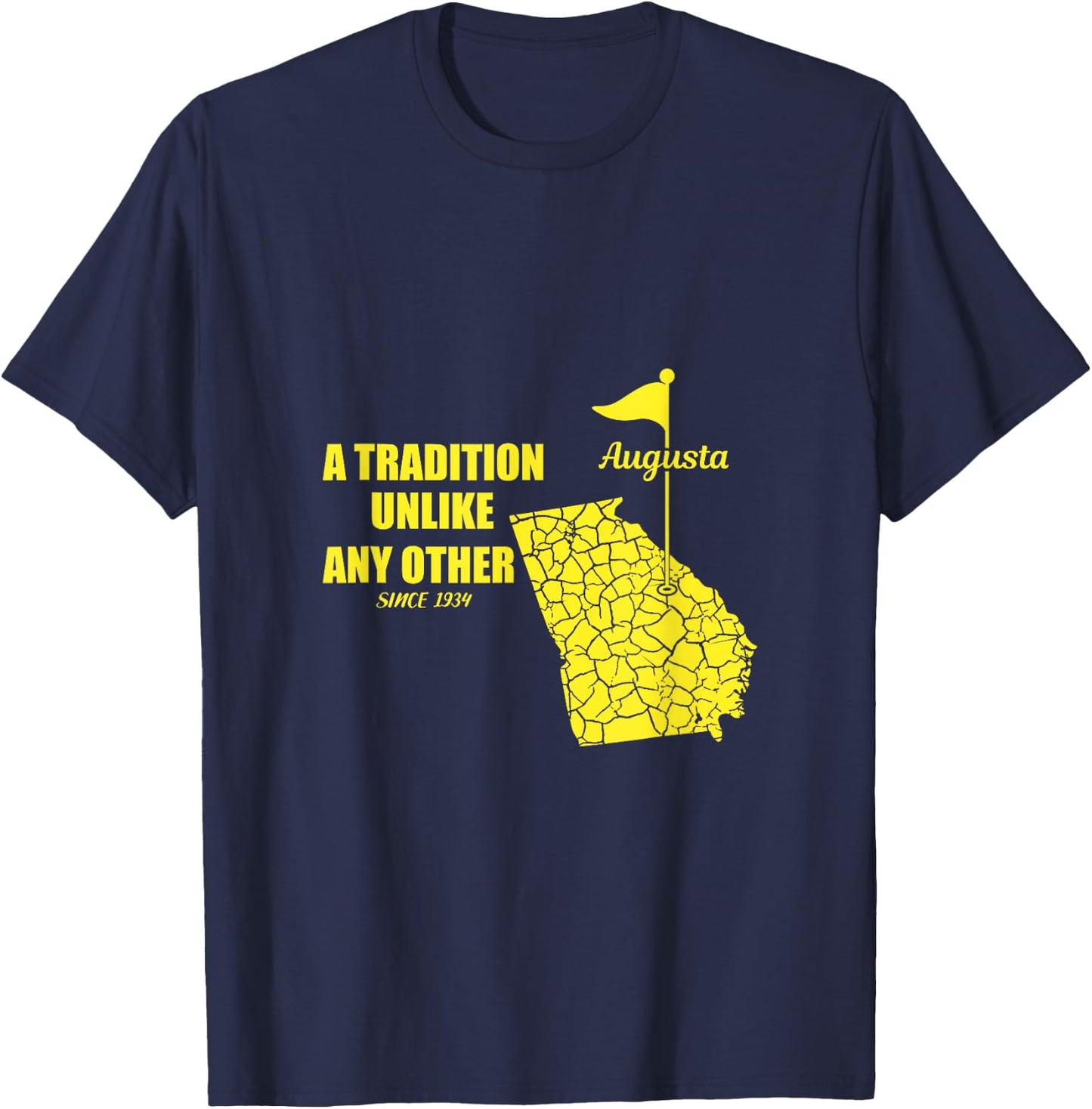 Augusta Georgia Golfing Shirt Golf in April T-Shirt - T-Shirt | Navy