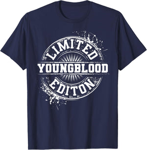 YOUNGBLOOD Funny Surname Family Tree Birthday Reunion Gift T-Shirt - T-Shirt | Navy