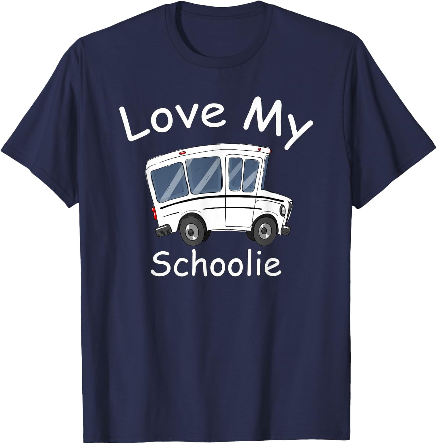 Love my Schoolie life school bus conversion rv camper T-Shirt - T-Shirt | Navy