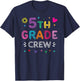 5th Grade Crew Teacher Team Fifth Grade squad T-Shirt - T-Shirt | Navy