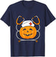 Pumpkin Nurse Stethoscope Nursing Halloween Costume T-Shirt - T-Shirt | Navy