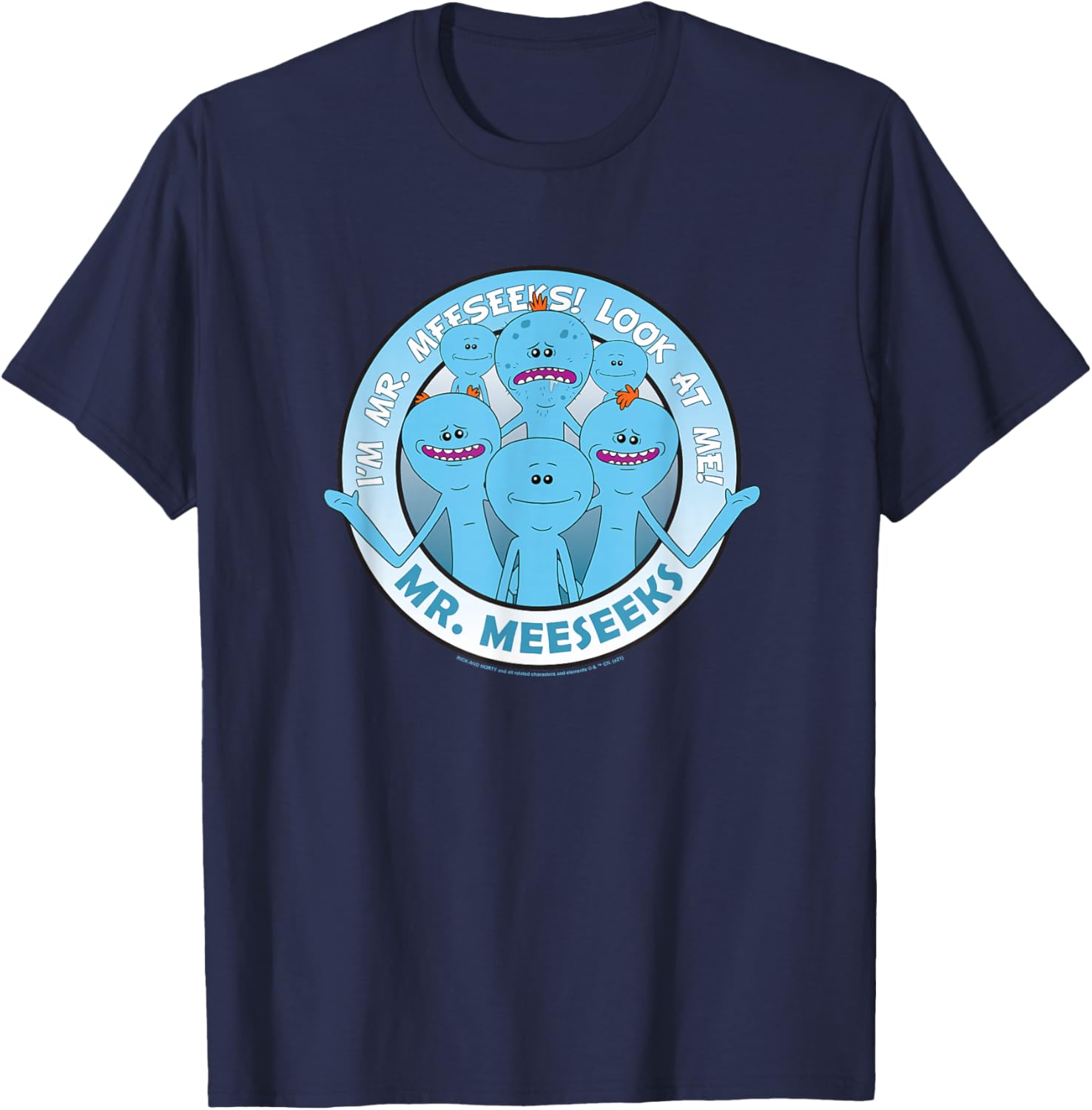 Rick and Morty Mr. Meeseeks T-Shirt - T-Shirt | Navy