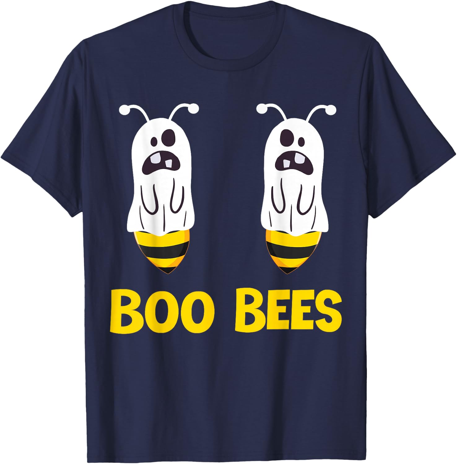 Boo Bees Ghost Funny Couples Halloween Costume Funny Boobies T-Shirt - T-Shirt | Navy