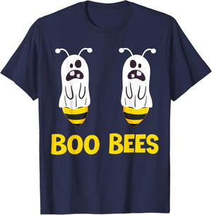 Boo Bees Ghost Funny Couples Halloween Costume Funny Boobies T-Shirt - T-Shirt | Navy
