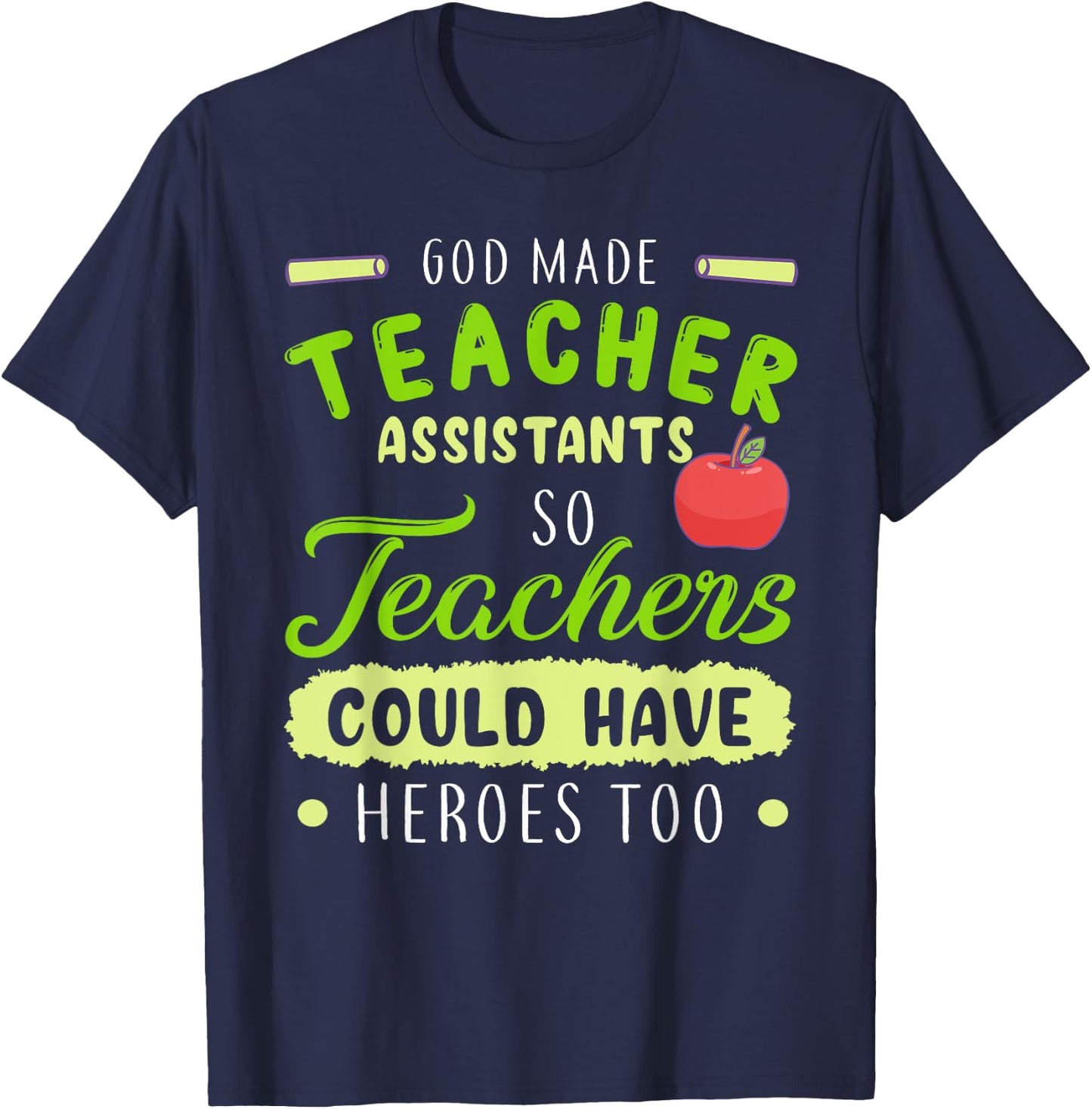 Teacher Teaching Assistant Aide Funny Hero Gift Women T-Shirt - T-Shirt | Navy