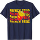 Retro Franch Fries For Kids Men Women French Fries Fryer T-Shirt - T-Shirt | Navy