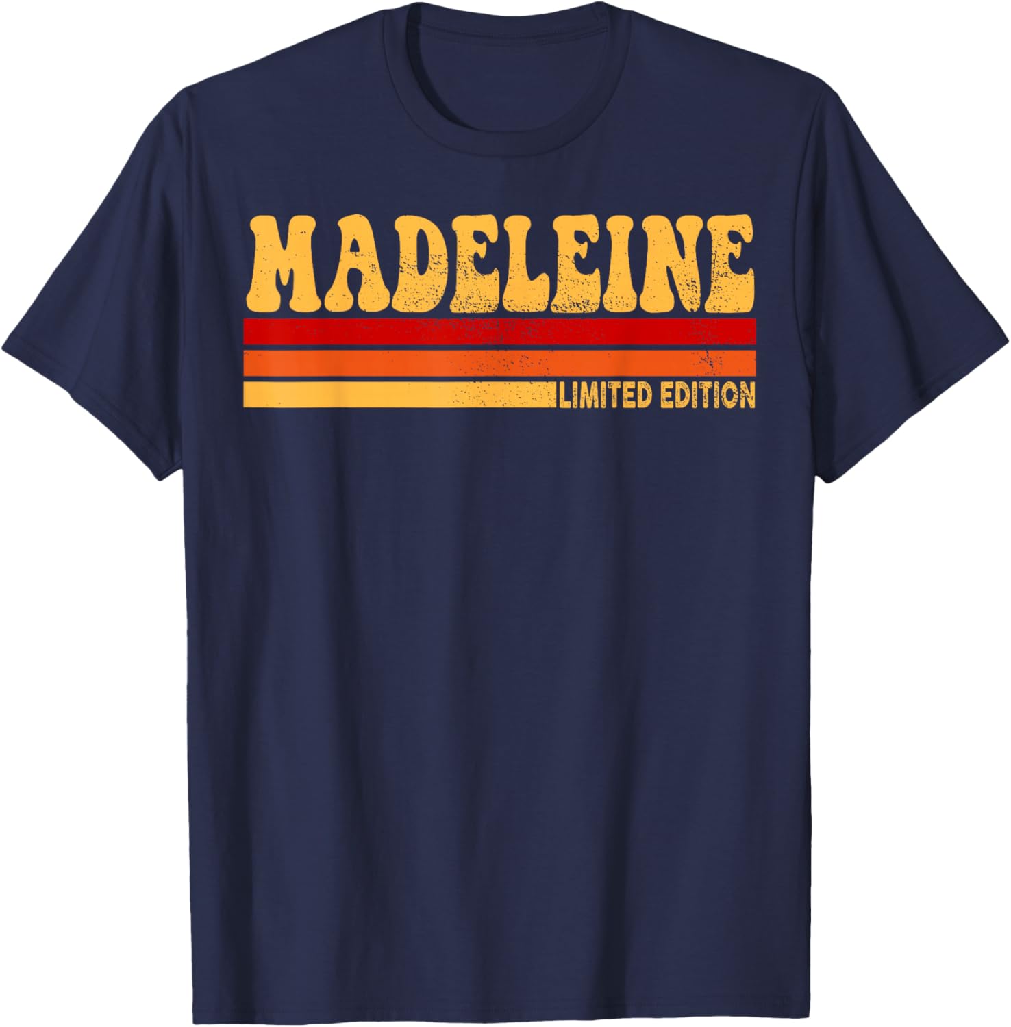Madeleine Name Personalized Idea Women Vintage Madeleine T-Shirt - T-Shirt | Navy