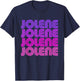Jolene - First Name Jolene Retro Pink Purple Love 80s Style T-Shirt - T-Shirt | Navy