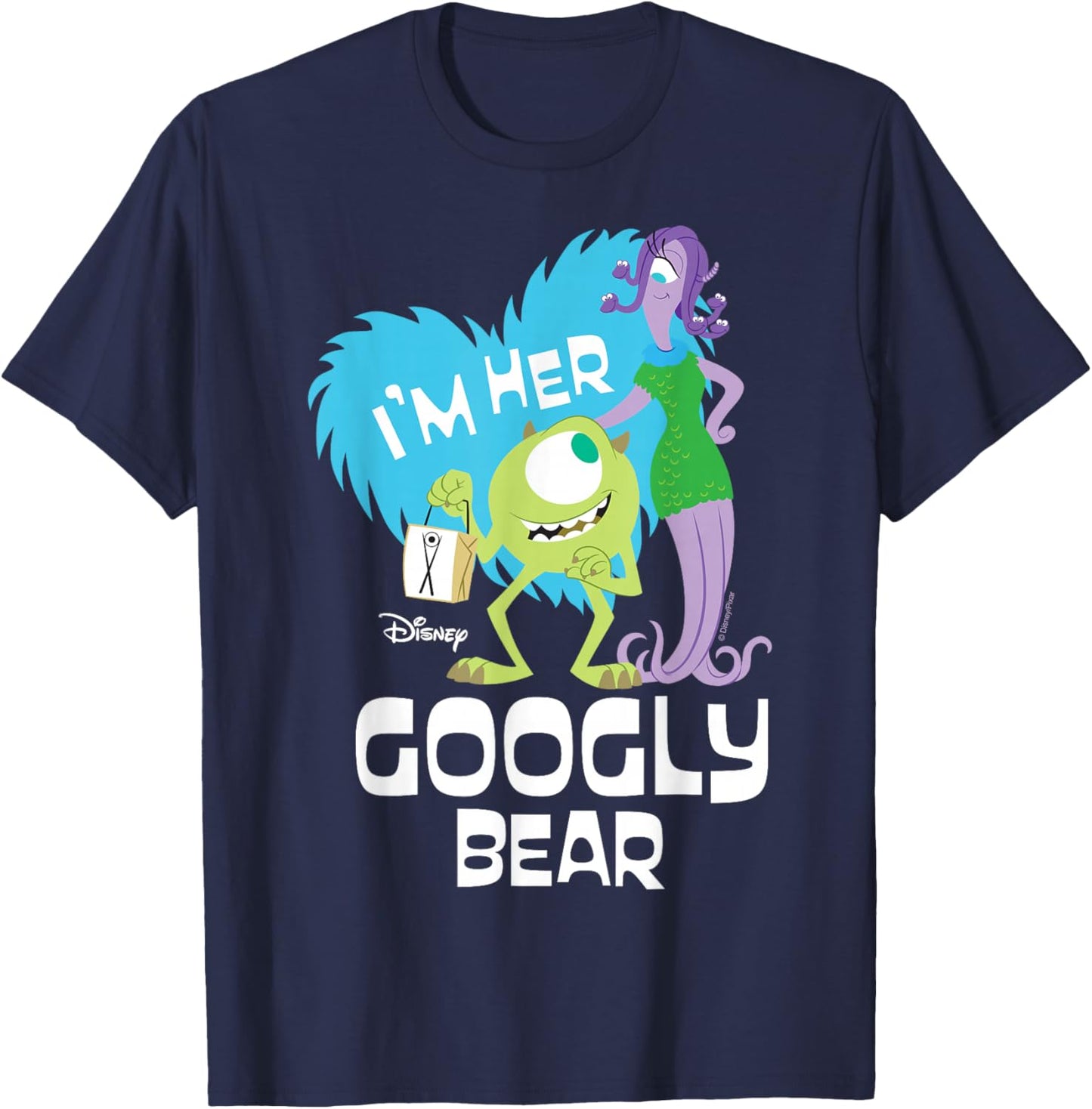 Disney Monsters Inc. - I'm Her Googly Bear T-Shirt - T-Shirt | Navy