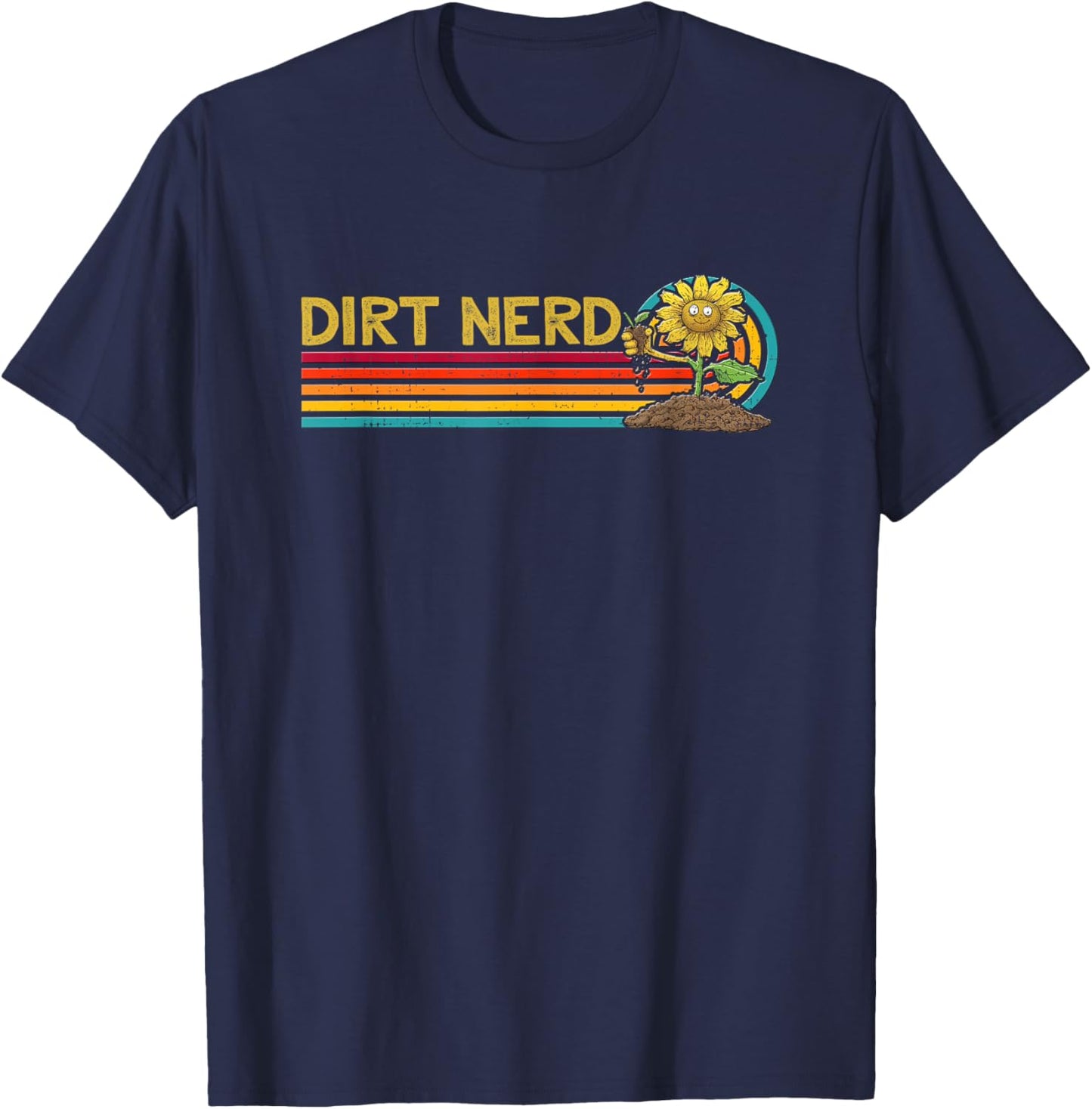 Dirt Nerd Shirt - Dirt Nerd T-Shirt - T-Shirt | Navy