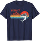 Respect the Locals White Shark T-Shirt - T-Shirt | Navy