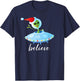 Funny Aliens Santa Christmas UFO T-Shirt - T-Shirt | Navy