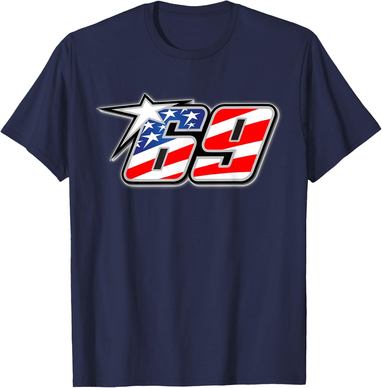Number-69-Star T-Shirt - T-Shirt | Navy