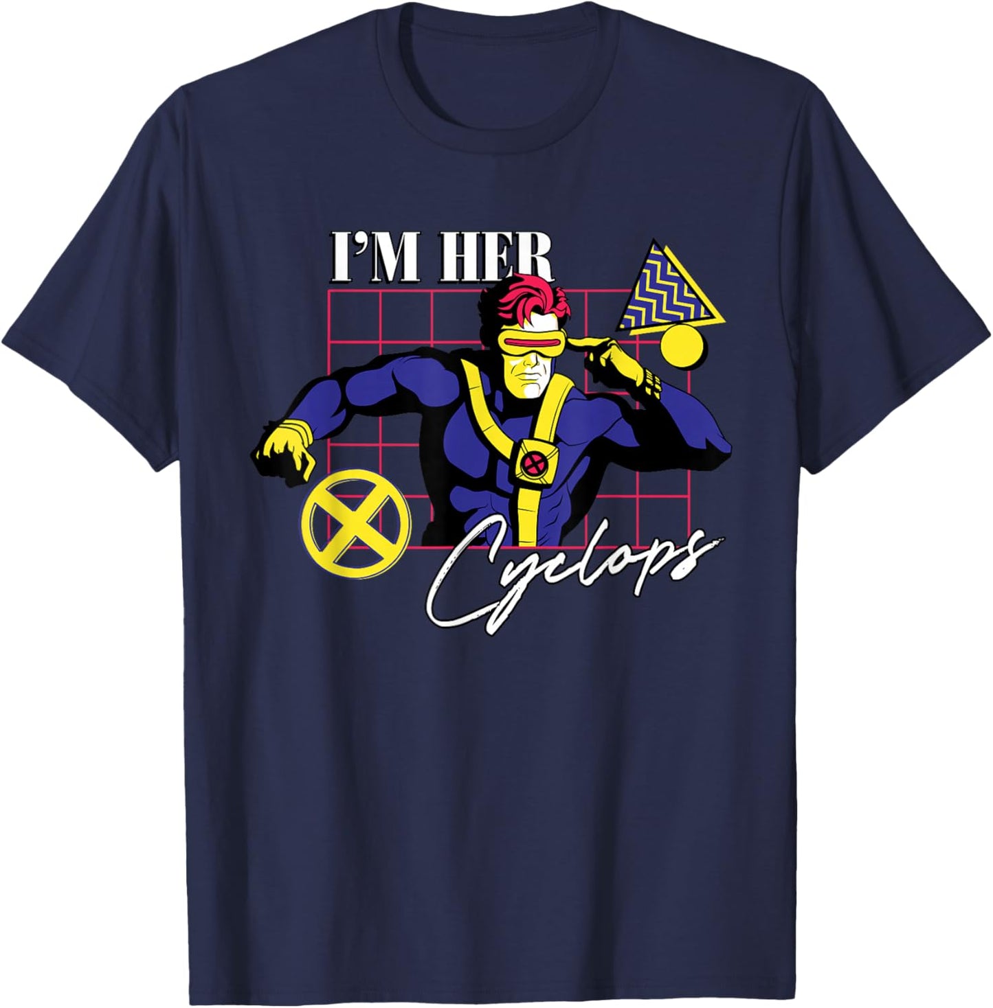 Marvel Super Heroes X-Men Couples Matching I’m Her Cyclops T-Shirt - T-Shirt | Navy