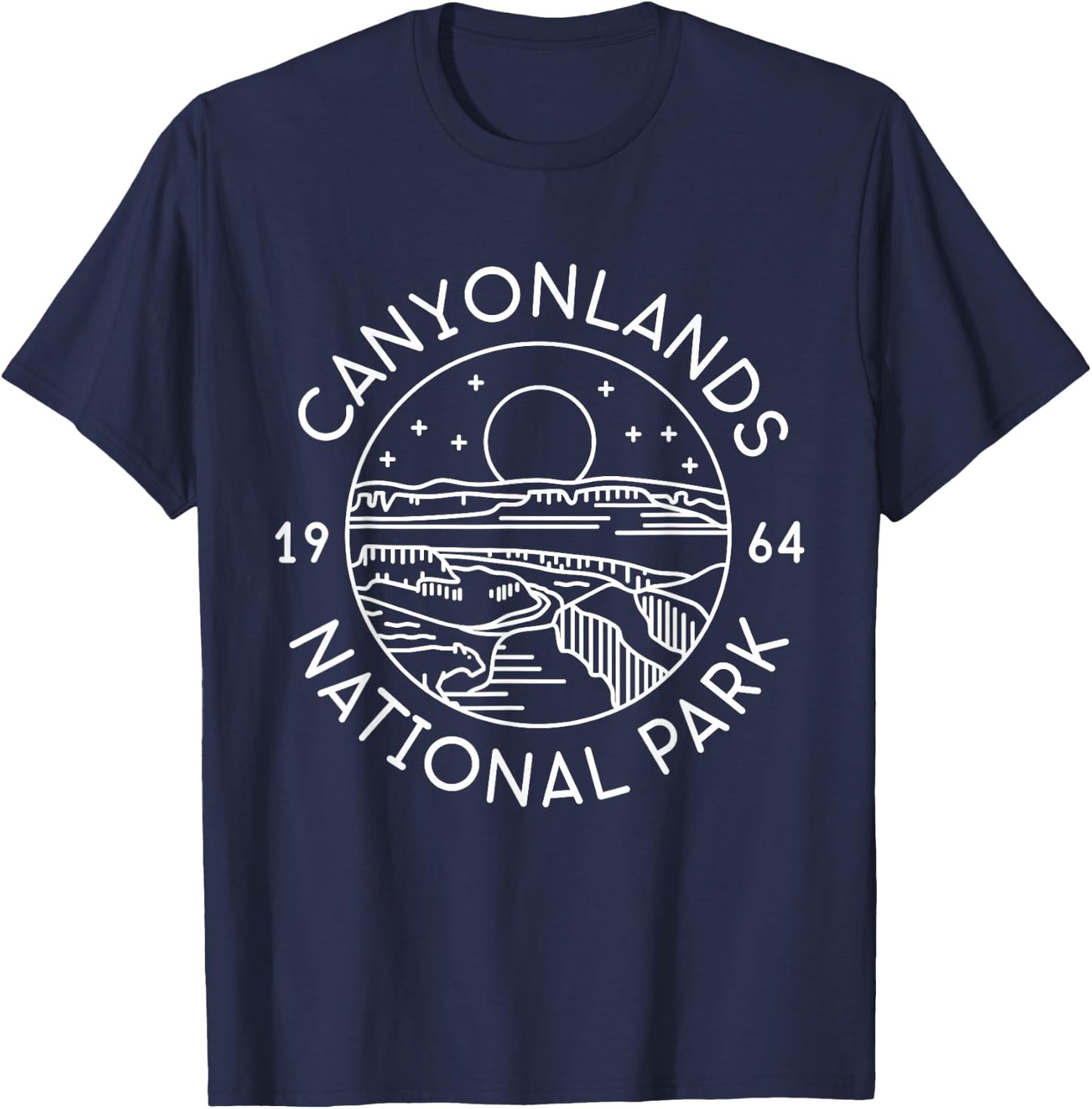 Canyonlands National Park 1964 Colorado Moab Utah T-Shirt - T-Shirt | Navy