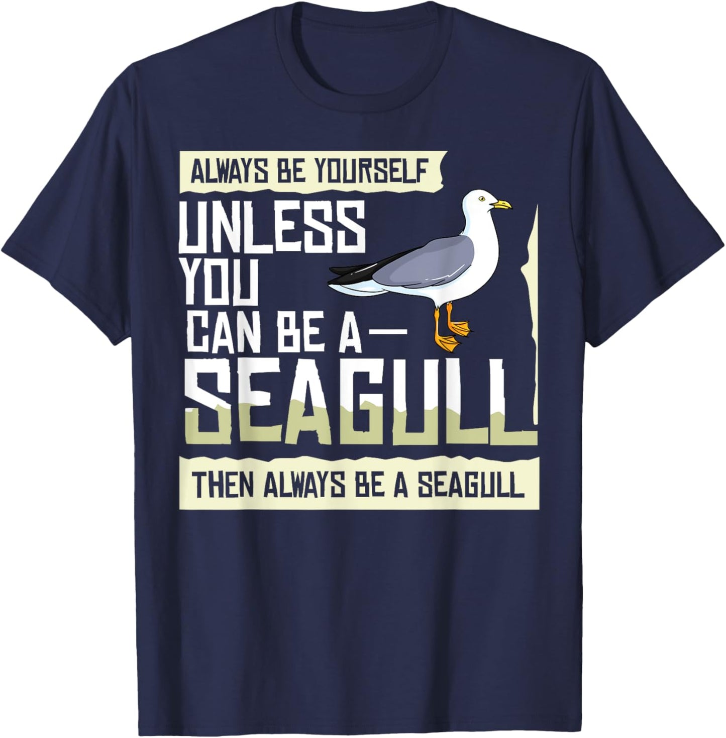 Seagull Seabird Gift Sea Gull Bird T-Shirt - T-Shirt | Navy