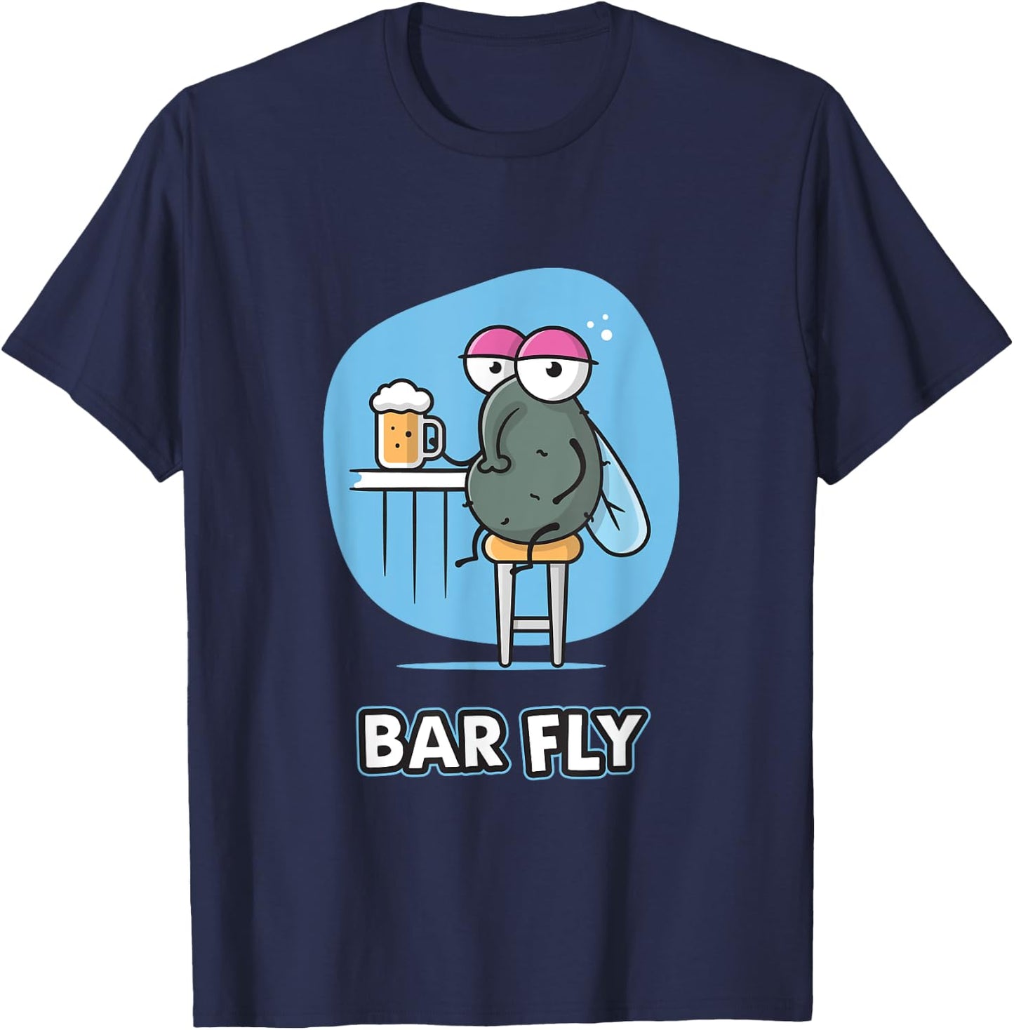 Bar Fly T-Shirt - T-Shirt | Navy