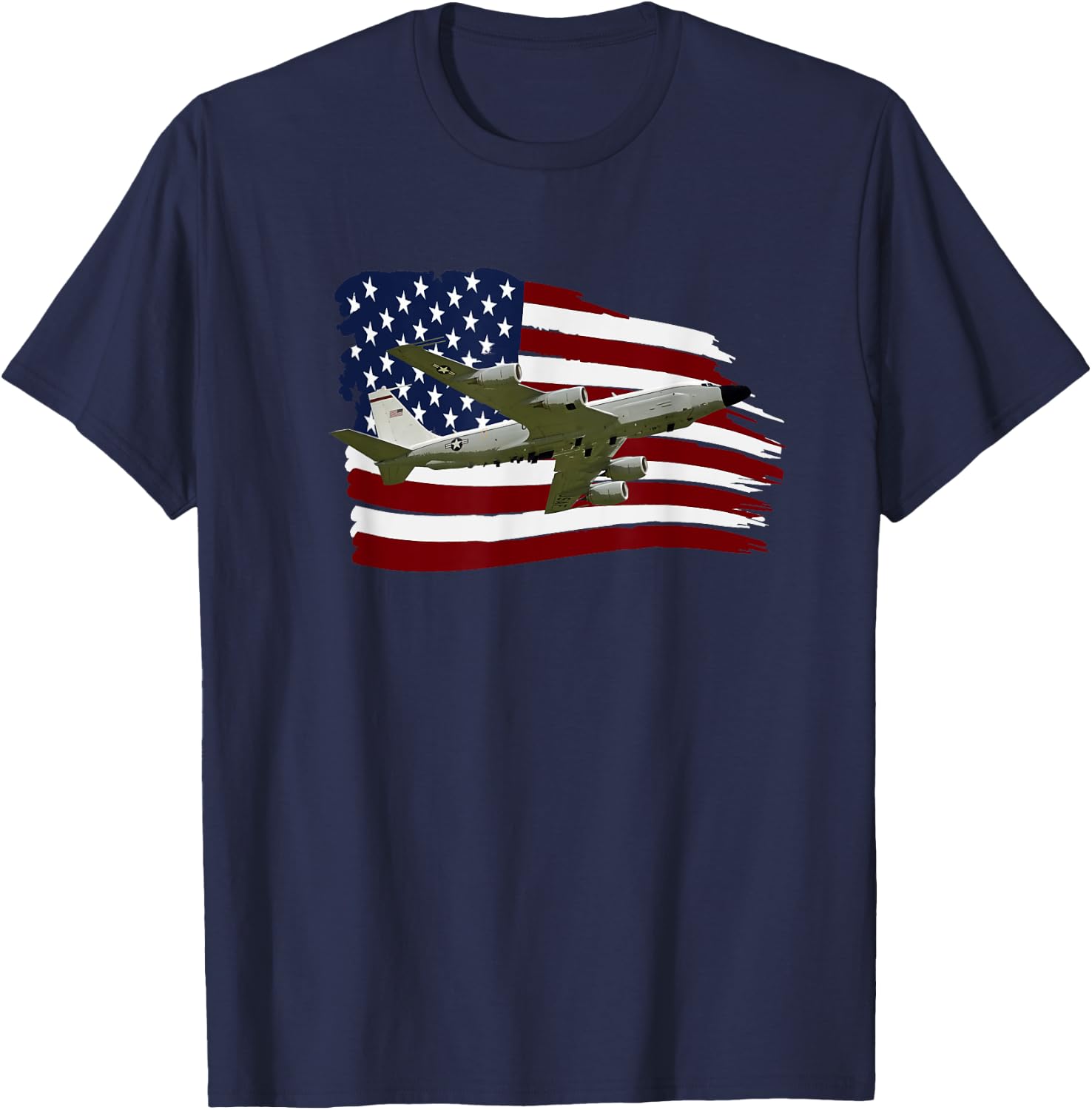 RC-135 Rivet Joint Spy plane Aircraft T-Shirt - T-Shirt | Navy
