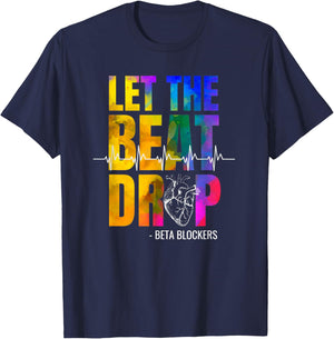 Funny POTS Awareness Cute Dysautonomia Syndrome Beta Blocker T-Shirt - T-Shirt | Navy
