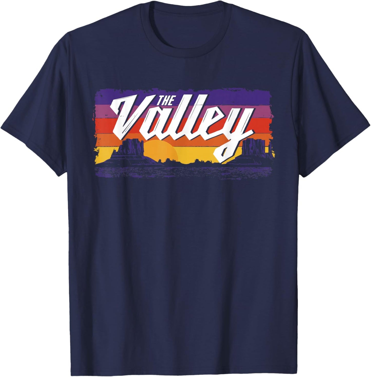 The Classic Valley Vintage Sunset Phoenix Arizona T-Shirt - T-Shirt | Navy