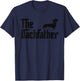 The Dogfather Dachshund Wiener Dog Funny Father Dog Lover T-Shirt - T-Shirt | Navy