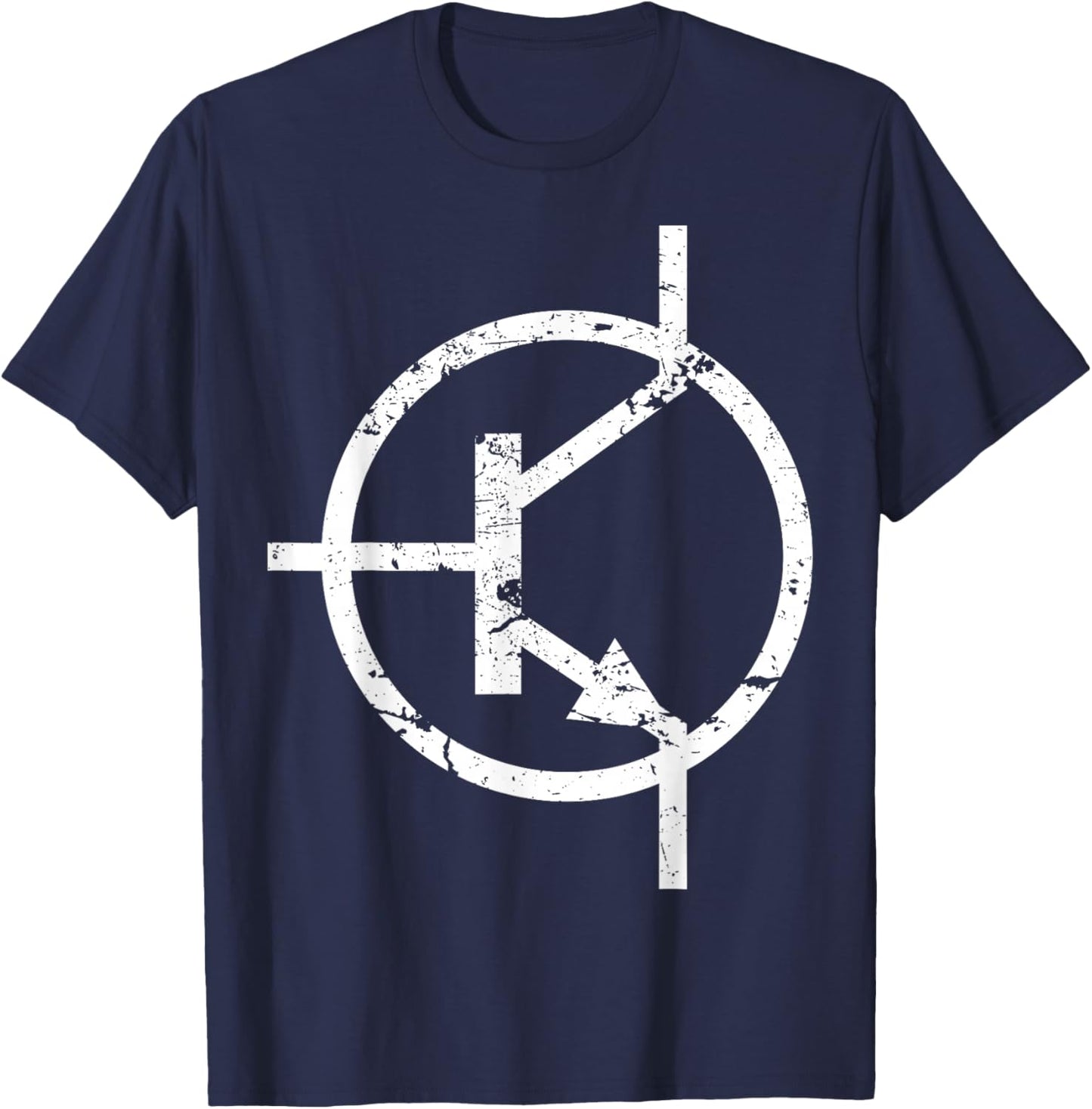 T Transistor symbol Electronic T-Shirt - T-Shirt | Navy