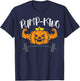 Pump-King Pumpkin Pun Halloween Costume Gym Weightlifting T-Shirt - T-Shirt | Navy