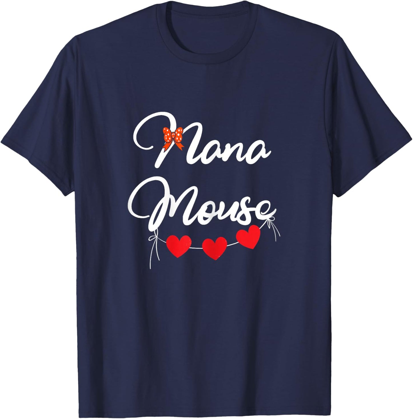 Nana Mouse | Grandma Grandmother | Granny Mother's Day T-Shirt - T-Shirt | Navy