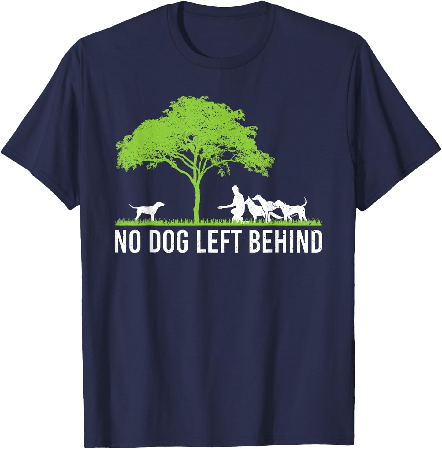 No Dog Left Behind Cute Owner Walker Paw Puppy Love Clothes Women Kids T-Shirt - T-Shirt | Navy