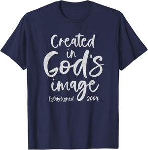 21 Year Old Christian Jesus and God 2004 21st Birthday T-Shirt - T-Shirt | Navy