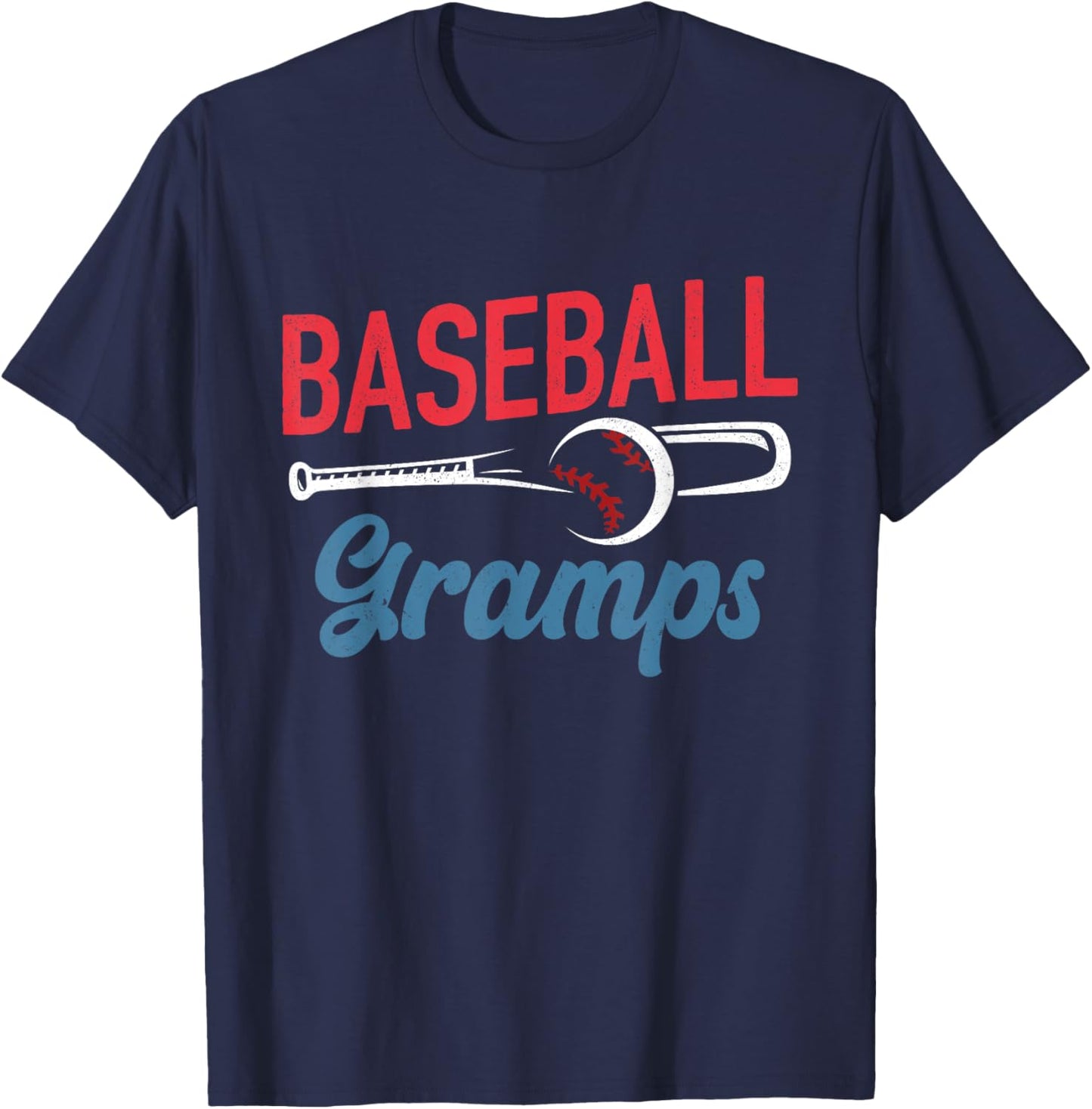Baseball Gramps Life Happy Father's Day Dad Grandpa Men T-Shirt - T-Shirt | Navy