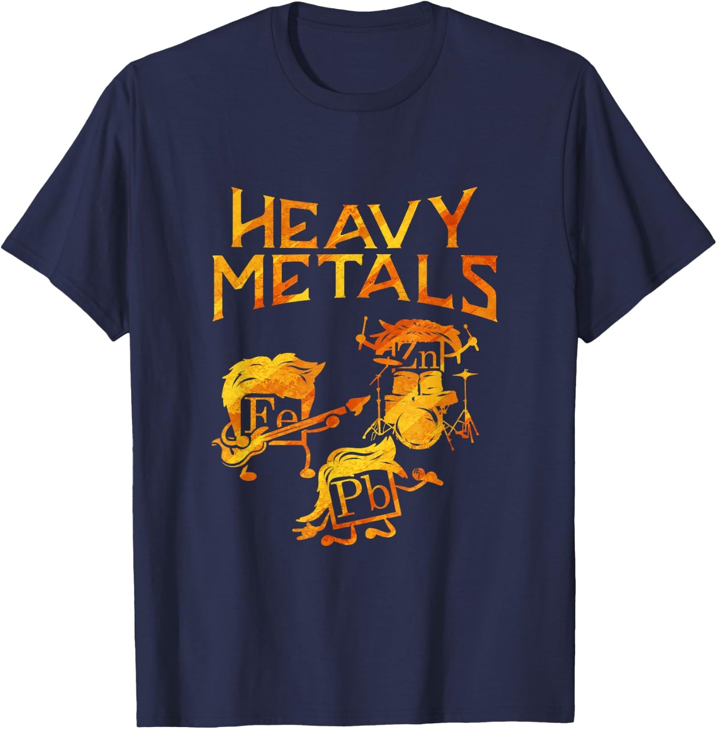 Chemists Funny Gift Chemistry Student Heavy Metals T-Shirt - T-Shirt | Navy