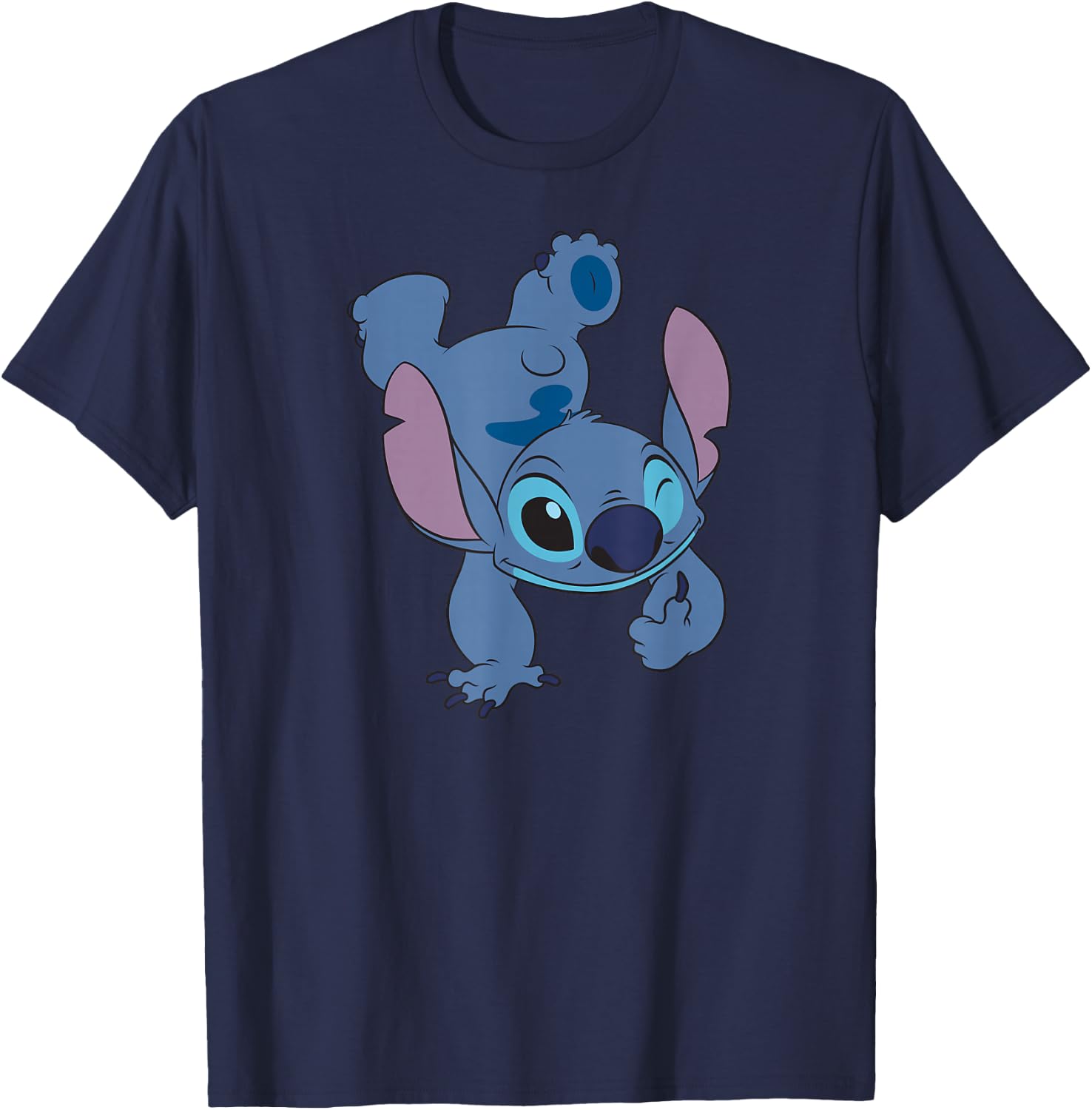 Lilo & Stitch - Hand Stand T-Shirt - T-Shirt | Navy