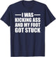 Funny Broken Foot Leg Joke Recovery Surgery Injury Gift T-Shirt - T-Shirt | Navy