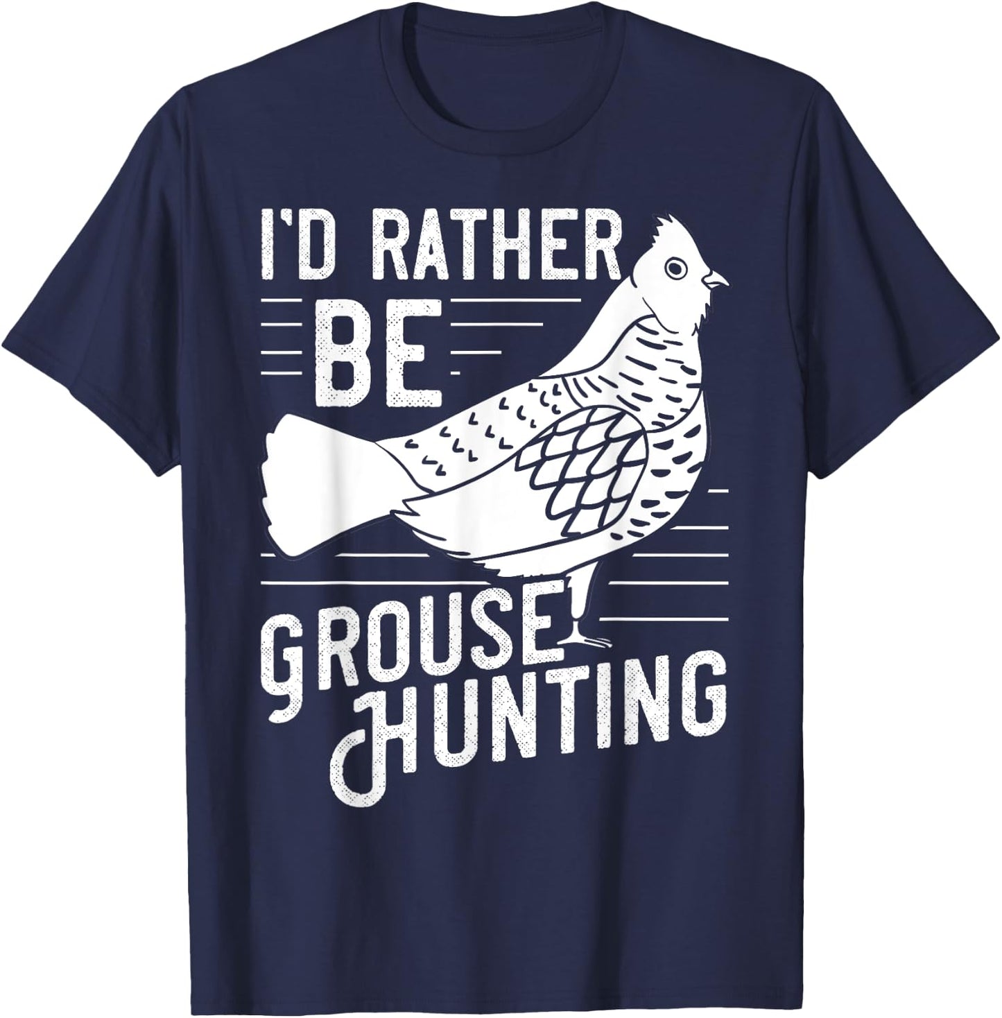 Ruffed Grouse Bird Gift Hunting Spruce Grouse T-Shirt - T-Shirt | Navy