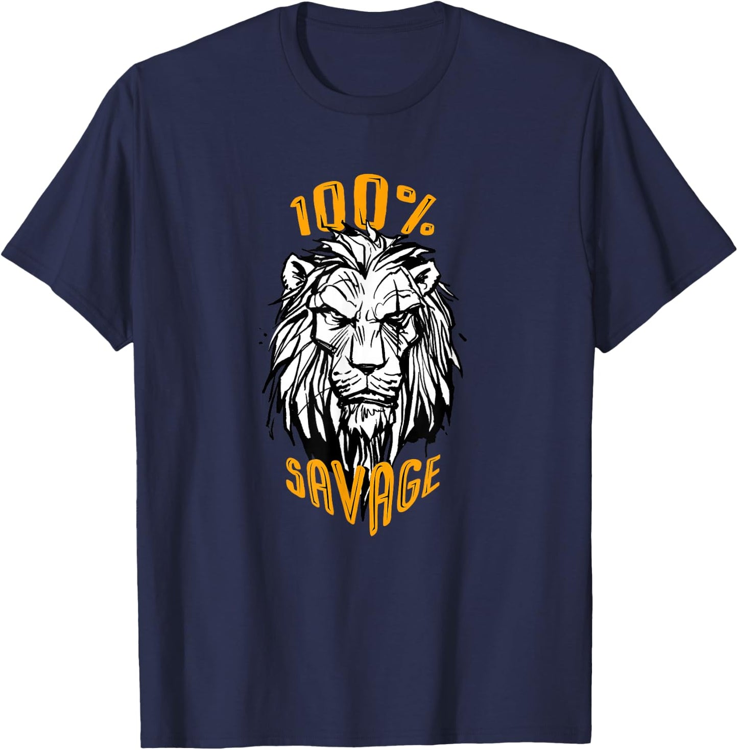 Disney The Lion King Scar 100% Savage Live Action T-Shirt - T-Shirt | Navy