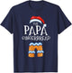 Papa Gingerbread Family Matching Group Christmas Gift Pajama T-Shirt - T-Shirt | Navy