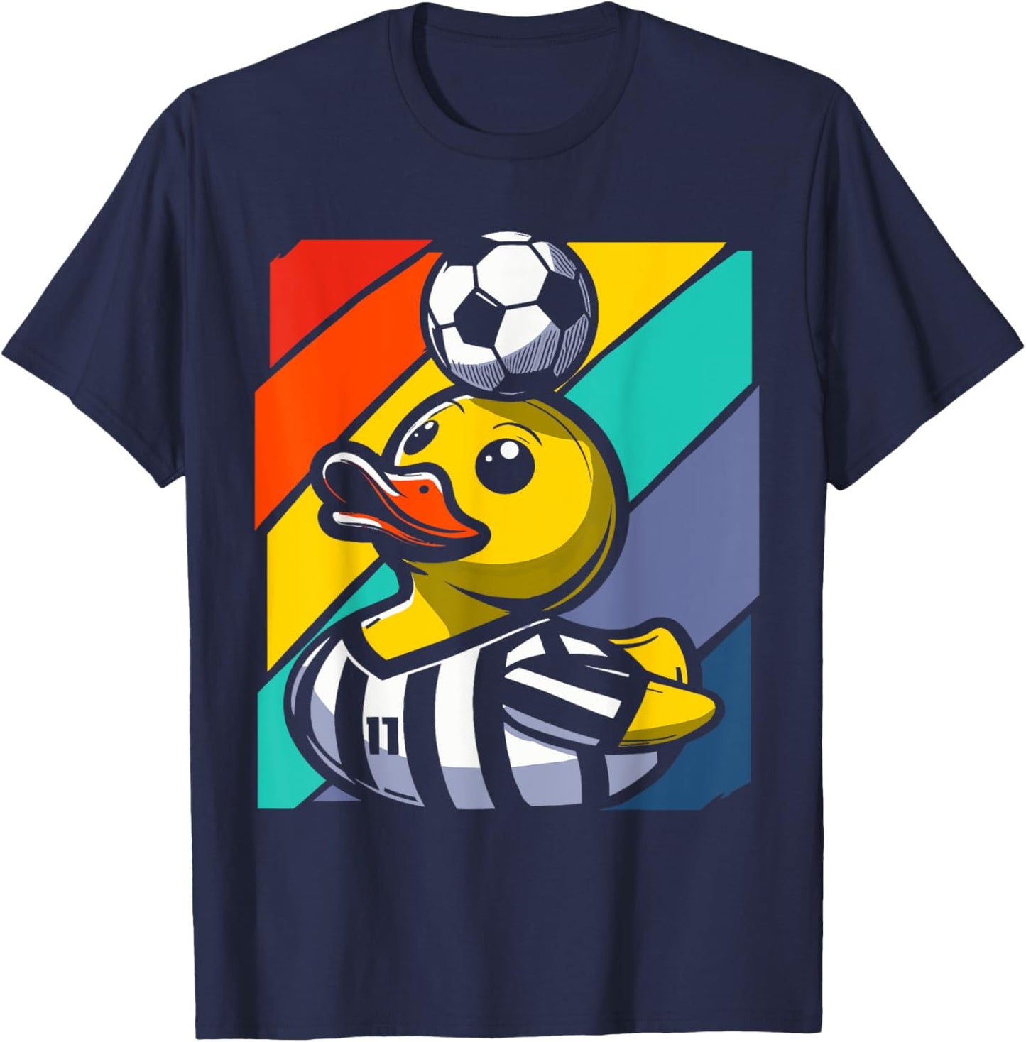 Soccer Rubber Duck T-Shirt - T-Shirt | Navy