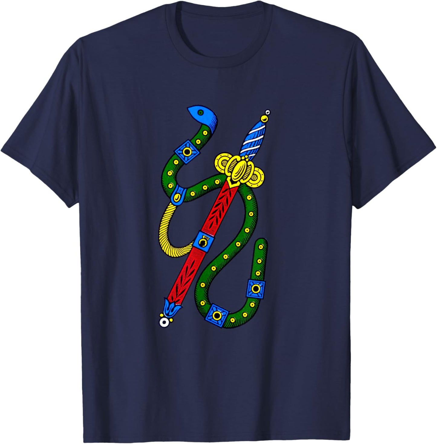 Ace of Swords [Carte Neapolitane] The Italian playing cards T-Shirt - T-Shirt | Navy