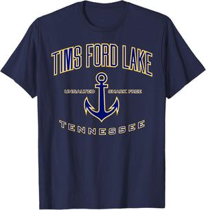 Tims Ford Lake Shirt , Men, Girls & Boys T-Shirt - T-Shirt | Navy