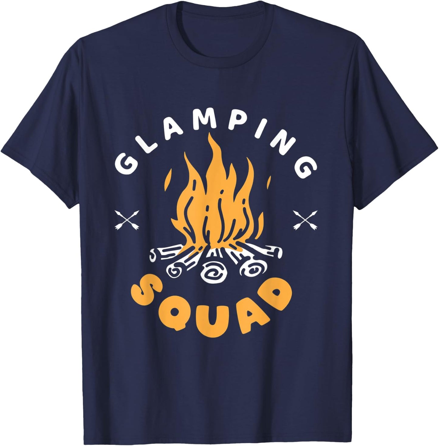 Glamping Squad | Glamorous Camping | Glamper T-Shirt - T-Shirt | Navy