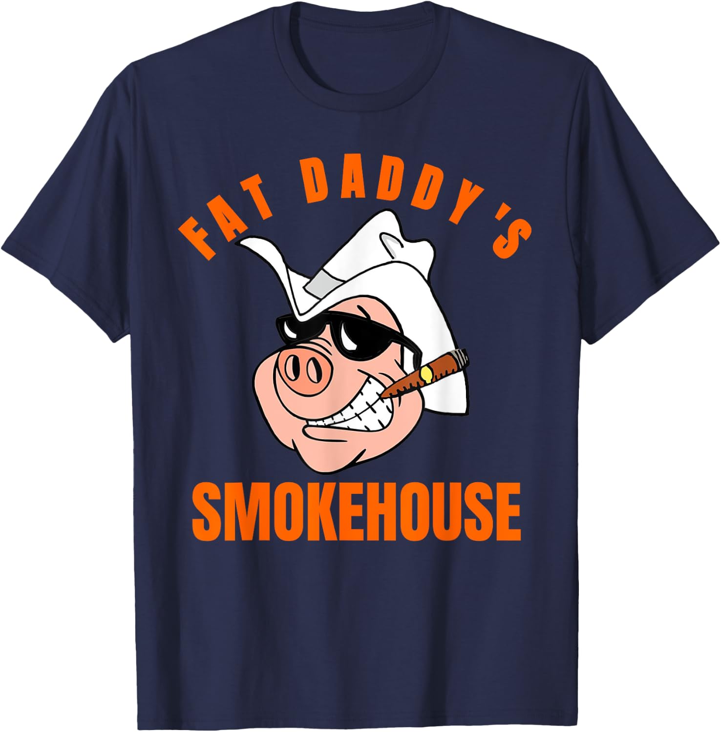 Fat Daddy's Smokehouse BBQ restaurant Souvenir T-Shirt - T-Shirt | Navy