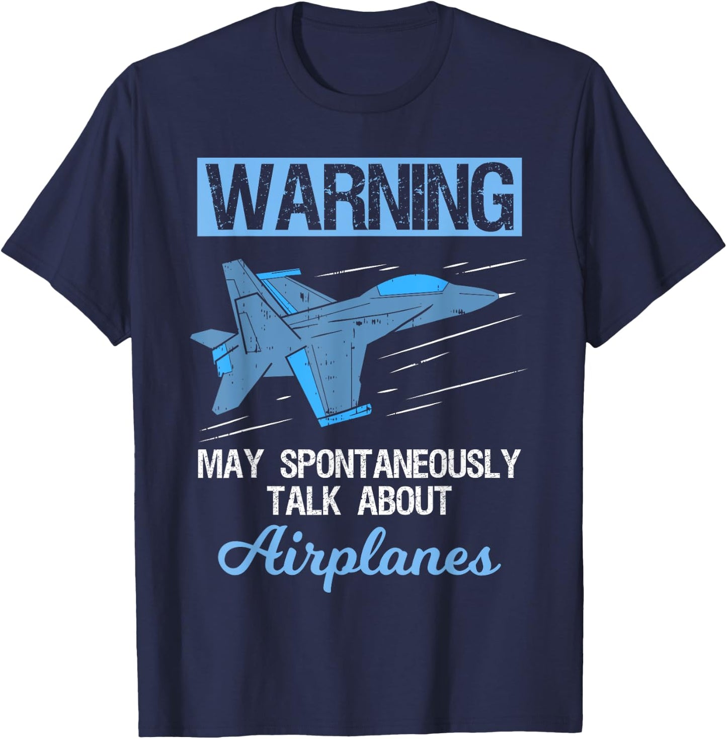 Funny Pilot Aviation Jet Fighter Aeroplane Plane T-Shirt - T-Shirt | Navy