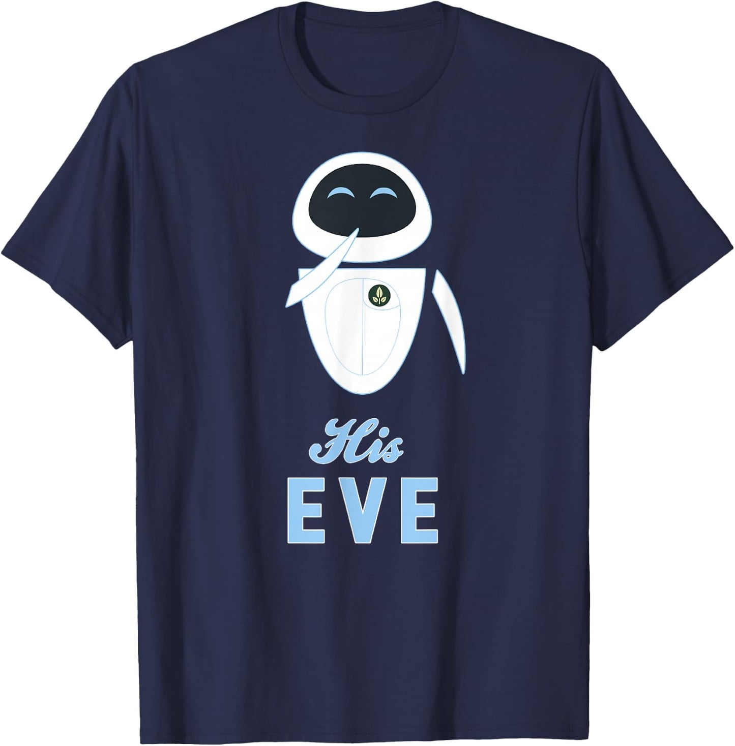 Disney Pixar Wall-E His Eve Couples T-Shirt - T-Shirt | Navy