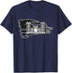 Army Corp of Engineers Badge - Fort Leonard Wood University T-Shirt - T-Shirt | Navy