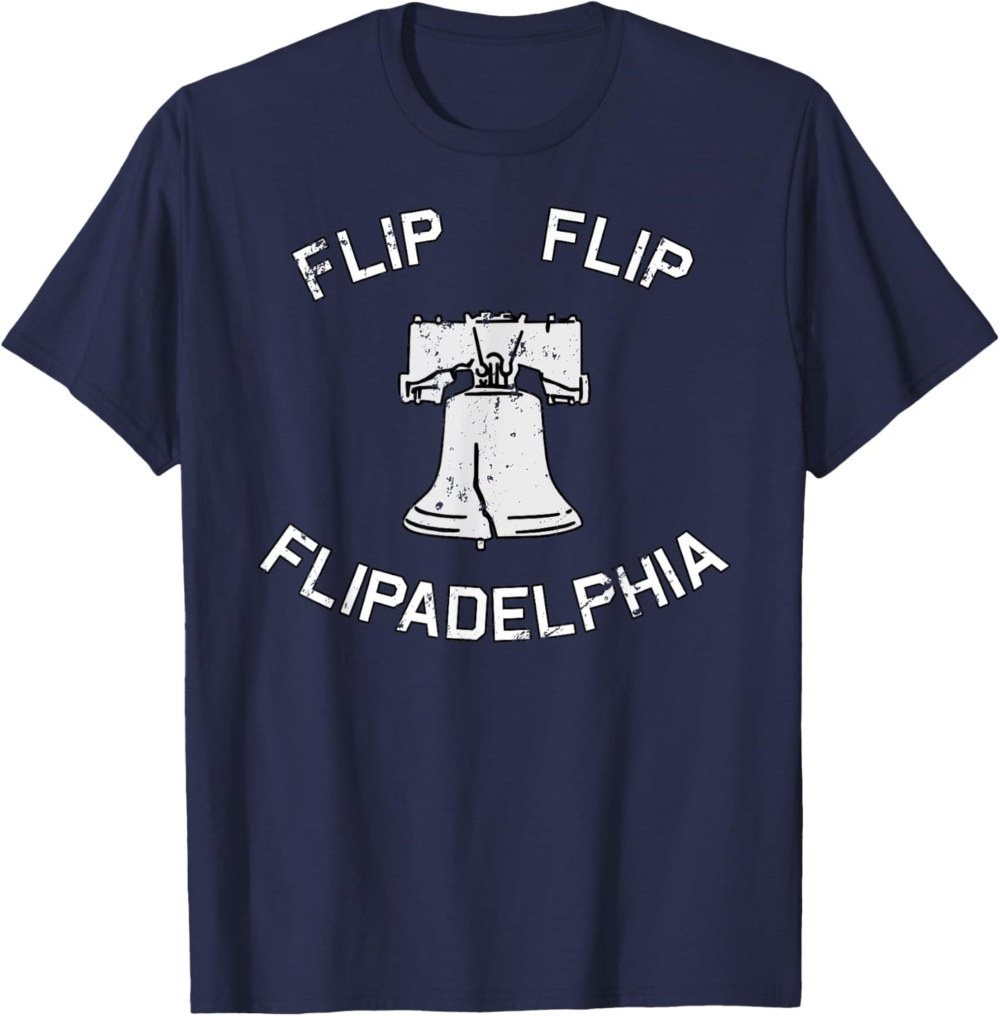 Flip Flip Flipadelphia Election 2020 Black Cotton , Men's Small, Short Sleeve, , Classic Fit, Halloween, Thanksgiving, Birthday, Christmas T-Shirt - T-Shirt | Navy